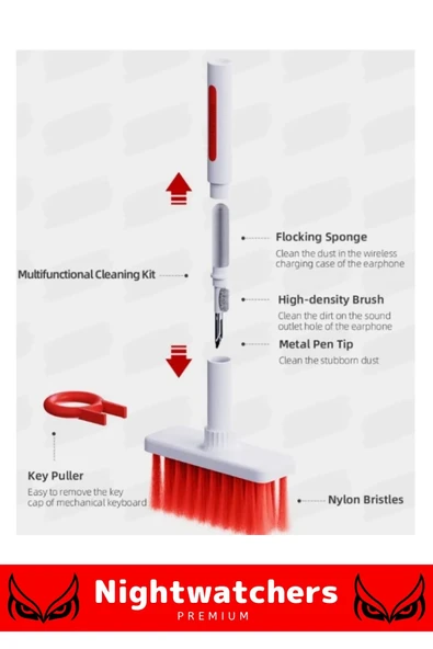 Şık Klavye Kulaklık Bilgisayar Tuş Çekme Aparatlı Gamer Airpods Laptop Notebook Uyumlu Temizleme - 4