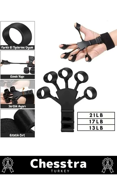Spor Parmak El Bilek Kol Güçlendirici Kas Geliştirici Fizik Tedavi Kavrama Silikon Örümcek Lastik - 2