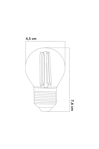 LED Ampul 6W 3000K E27 (Gün Işığı) 3'lü ERD-239 - 2