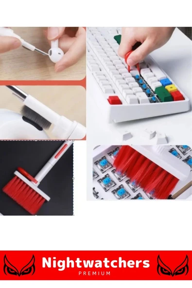 Şık Klavye Kulaklık Bilgisayar Tuş Çekme Aparatlı Gamer Airpods Laptop Notebook Uyumlu Temizleme - 3