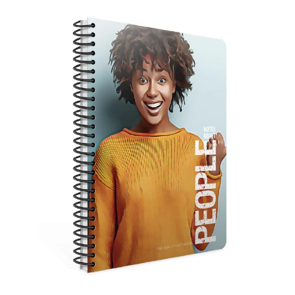Gıpta People Spiralli 120 Yaprak Çizgili 17X24 Sert Kapak Defter - 5