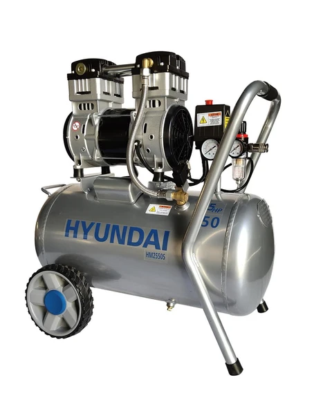 Hyundai HM2550S 1100 W 50 lt Sessiz Yağsız Hava Kompresörü