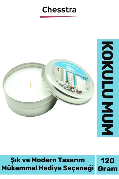 Premium Aromaterapi Arınma Huzur Meditasyon Yoga Esans Dekoratif Mum Oda Kokusu 120g Teneke Kutu