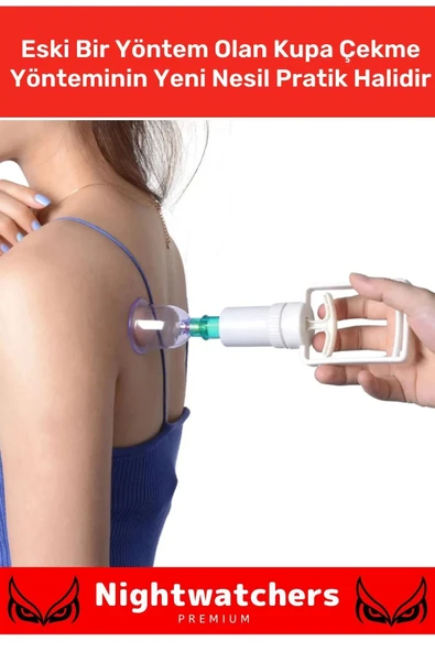 Deluxe Series Selülit Çatlak Giderici Vakumlu Masaj Aleti 6'lı Kupa Hacamat Seti - 2