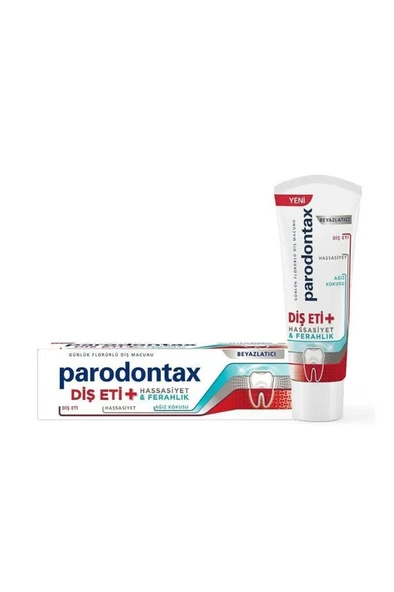 Parodontax Diş Eti Hassasiyet ve Ferahlık Beyazlatıcı Florürlü Diş Macunu 75 ml