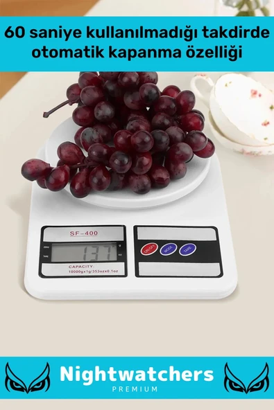 Özel Seri Yüksek Hassasiyet Pilli Dara Fonksiyonlu Otomatik Kapanma Özellikli Hassas Mutfak Terazisi - 4
