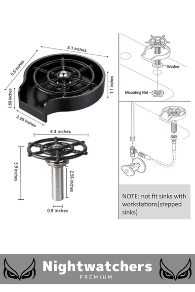 Deluxe Seri Kaliteli Hızlı Yüksek Basınçlı Otomatik Kupa Bardak Bulaşık Yıkama Durulama Aparatı - 2