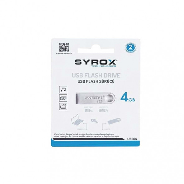 SYROX 4 Gb Metal 2 USB Bellek