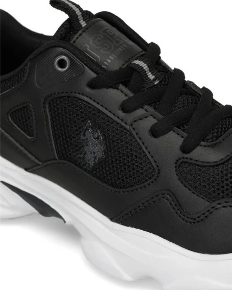 U.s. Polo Assn. Bob Wmn 5Fx Kadın Siyah-Beyaz Sneaker Ayakkabı - 5