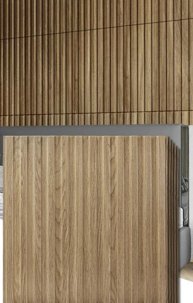 Renkli Duvarlar 1m² (50cmx50cm 4 Adet)Kahverengi 3D ABS PVC Malzeme Dayanıklı Duvar Paneli Silinebilir Lambiri Panel - Resim 5