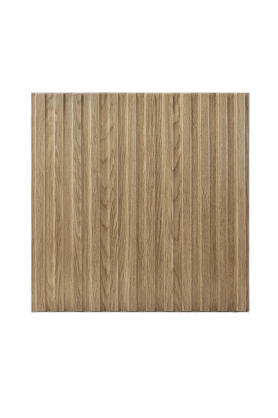 Renkli Duvarlar 1m² (50cmx50cm 4 Adet)Kahverengi 3D ABS PVC Malzeme Dayanıklı Duvar Paneli Silinebilir Lambiri Panel - Resim 2