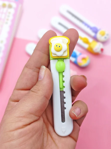Mini Şekilli Maket Bıçağı - Sevimli Yumurta - 2