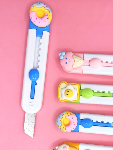 Mini Şekilli Maket Bıçağı - Sevimli Kurabiye - 3