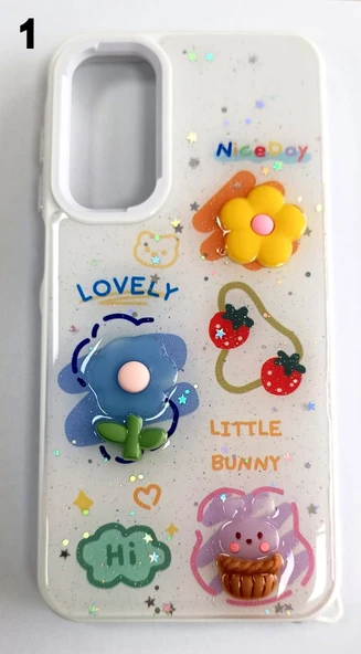 Samsung Galaxy A54 Uyumlu Kabartmalı Süslü Kamera Korumalı Lüks Kılıf ürün görseli 1