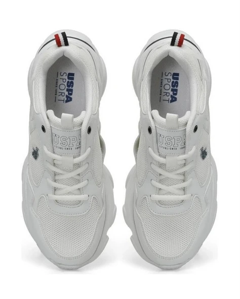 U.s. Polo Assn. Bob Wmn 5Fx Kadın Beyaz-Lacivert Sneaker Ayakkabı - 4