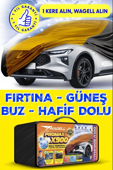 PROWAG Fiat Doblo DOLU VE GÜNEŞ KORUMALI X900 Araba Brandası - Oto Çadır Örtü
