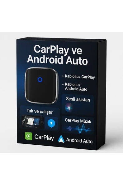 Tak Çalıştır Kablosuz Apple & Android Auto Mini Usb Adaptörü Taşınabilir Bluetooth Wifi