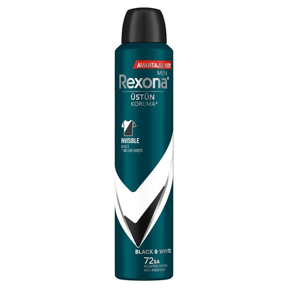 Rexona Men Invisible Black & White Erkek Sprey Deodorant 200ML - 2