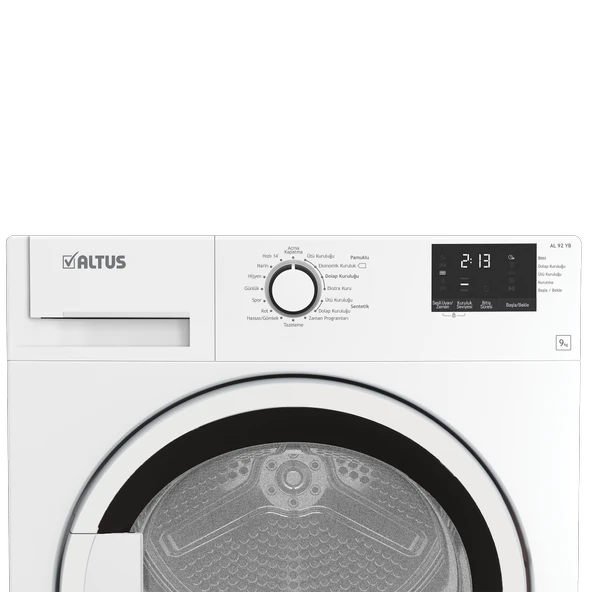 Altus AL 92 YB B Enerji 9 kg Çamaşır Kurutma Makinesi - 3