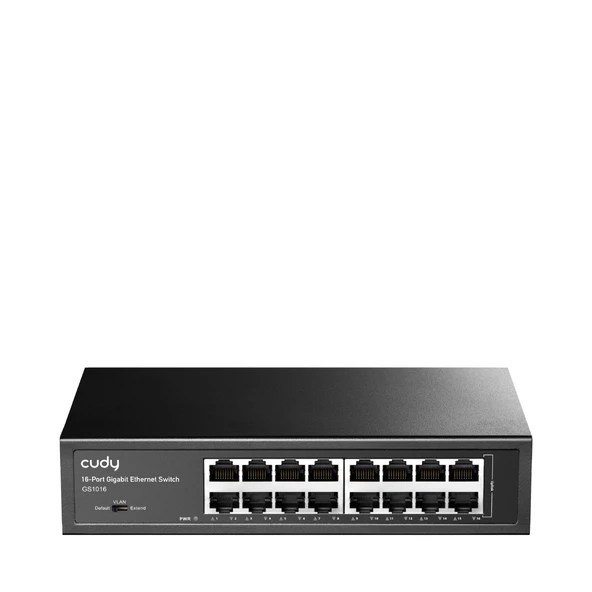 Cudy GS1016 16 Port 10/100/1000Mbps VLAN&Extend Mode 8" Rock-Mount Çelik Gigabit Ethernet Switch