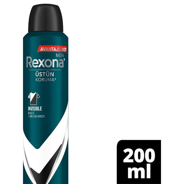 Rexona Men Invisible Black & White Erkek Sprey Deodorant 200ML
