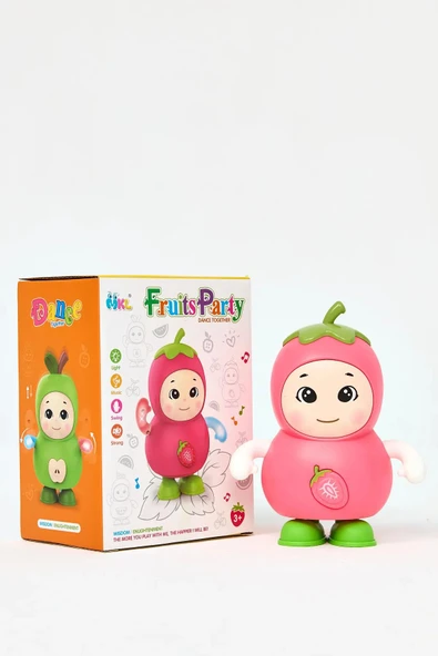 Işıklı ve Müzikli Danseden Çilek Oyuncak – 17 cm, Minikler İçin Eğlencenin Adı! - 2