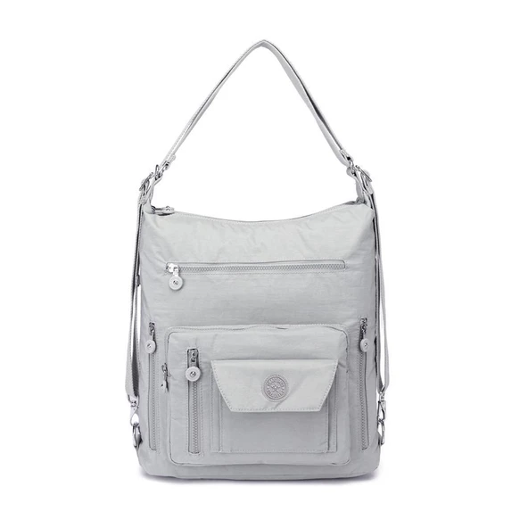 Smart Bags Hem Sırt Hem Omuz Kadın Çantası 1205 A.Gri