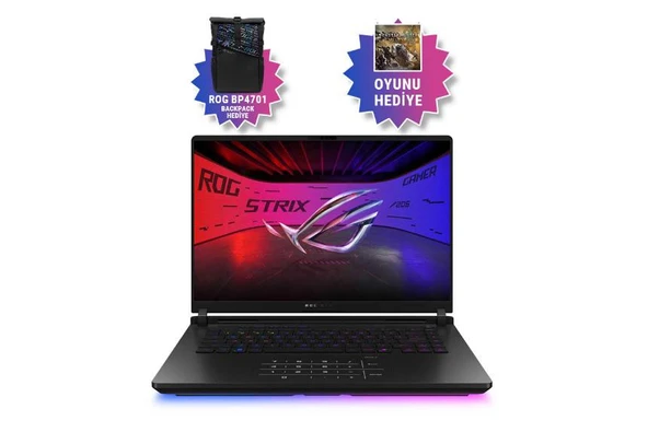 Asus ROG Strix SCAR 16 G635LW-RW140G 16GB GeForce RTX5080 Intel Ultra 9 275HX 32GB RAM 2TB Performance SSD 16 inç WQXGA 240Hz - 5