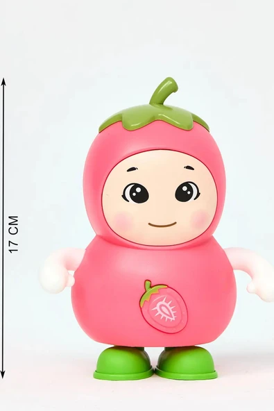 Işıklı ve Müzikli Danseden Çilek Oyuncak – 17 cm, Minikler İçin Eğlencenin Adı! - 5