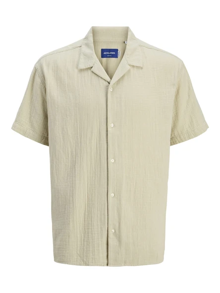 JACK JONES Erkek Pamuklu Kısa Kollu Gömlek 12274798