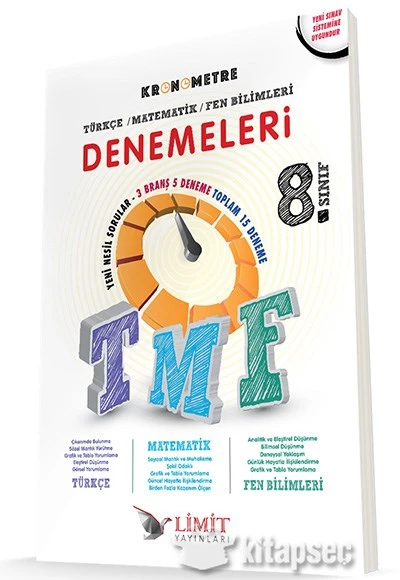 8. Sınıf Kronometre TMF Denemeleri Limit Yayınları