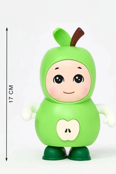 Işıklı ve Müzikli Danseden Elma Oyuncak – 17 cm, Minikler İçin Eğlencenin Adı! - 2