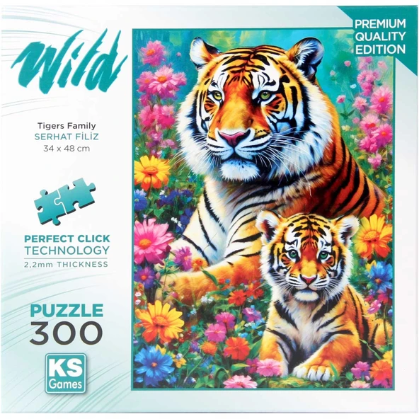 Nessiworld KS Games Tigers Family Puzzle 300 Parça