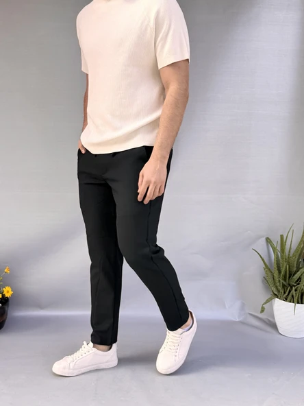 Bel İpli Slim Fit Jogger - 4