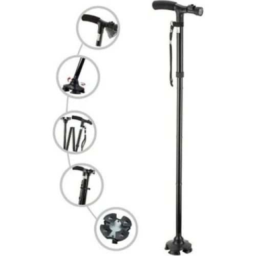 Hareketli Led Işıklı Katlanır Baston ürün görseli