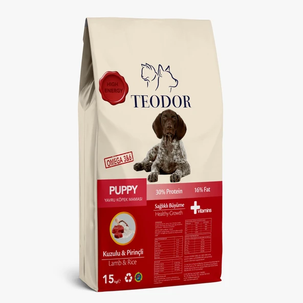 Puppy Yüksek Enerjili Kuzu-Pirinç Yavru Köpek Maması