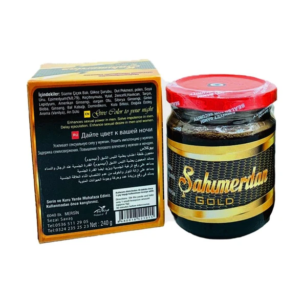 Şahımerdan Gold Macunu Kırmızı Kapak Özel Üretim 240GR X 2 ADET - 2