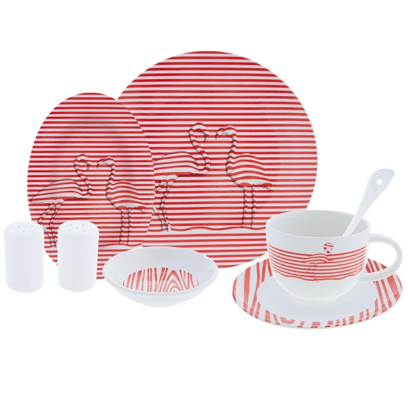 Emsan Allı Turna 3d 32 Parça 6 Kişilik Kahvaltı Takımı - 2