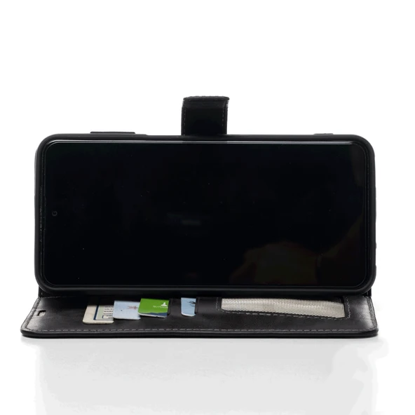 Samsung Galaxy A26 5G Hakiki Deri Cüzdanlı Kapaklı Cüzdan Kaliteli Lüks Kılıf - Resim 3