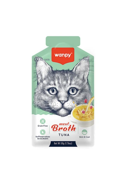 Wanpy Ton Balıklı Tahılsız Kedi Çorbası 50 gr