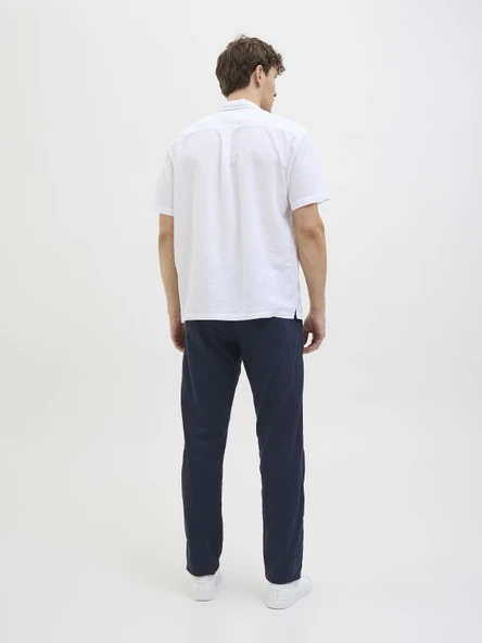 JACK JONES Keten Rahat Kesim Erkek Pantolon 12274977 - Resim 5