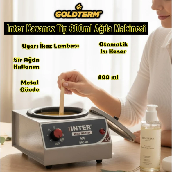 İnter Metal Gövde  Konserve Kavanoz Ağda Isıtıcı 800ML ürün görseli 1