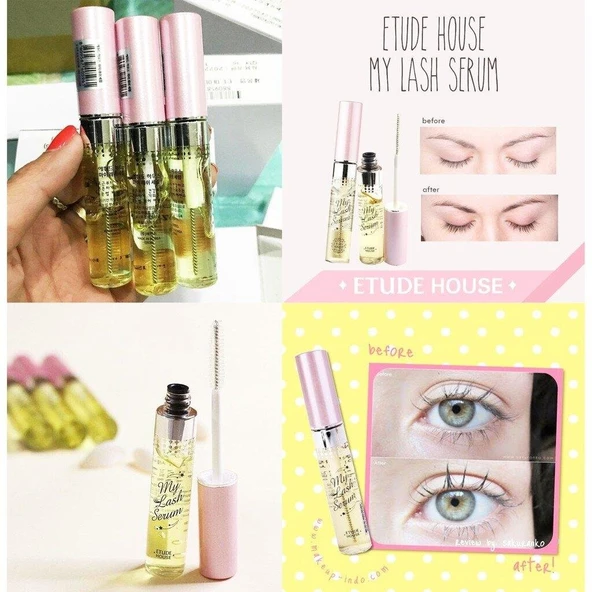 Etude House 3 ADET My Lash KORE (Kaş ve Kiprik Büyüme Serumu Maskarası - 2