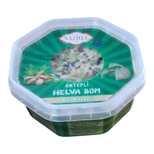 Nazhel Antep Fıstıklı Nazilli Bomba Helva 150 Gr.(Fıstık Ezme Dolgulu) - 3