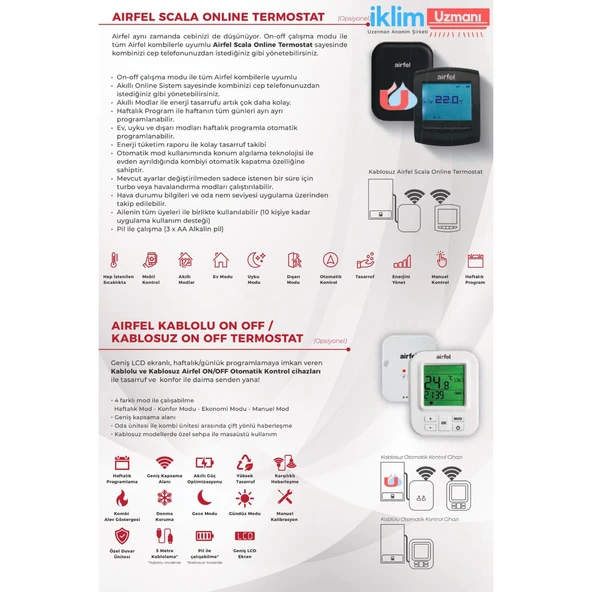 AİRFELL MAESTRO OPTİMUM 20/24 KW YOĞ.KOMBİ - Resim 6