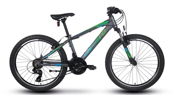 26J CARRARO FORCE 600 DAĞ BİSİKLETİ - MAT ANTRASİT YEŞİL MAVİ - 38 KADRO