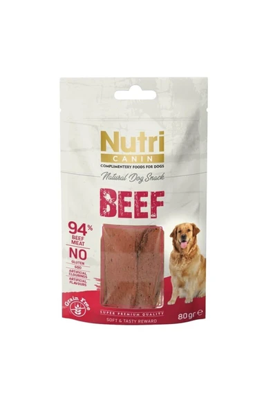 Nutri Canın Tahılsız Sığır Etli Köpek Ödül Maması 80 Gr