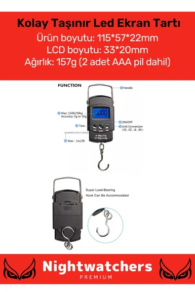 Özel Lcd Ekran Seyahat Bavul Ağırlık Tartı Dijital Çok Amaçlı Taşınabilir El Ölçekli Bagaj Tartısı - 2