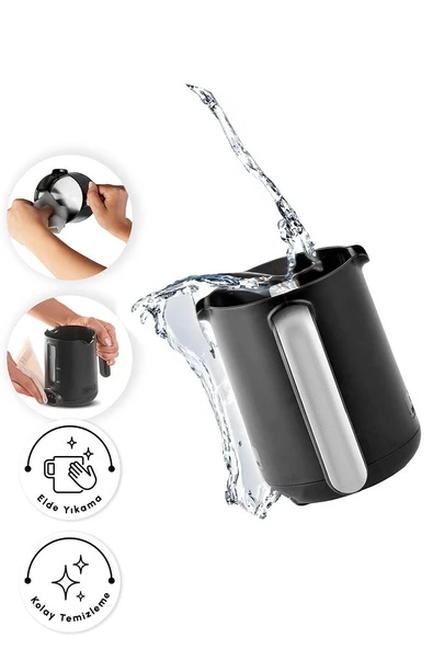 Hatır Otomatik Su Alma Hazneli Türk Kahve Makinesi Cool Gray - 10