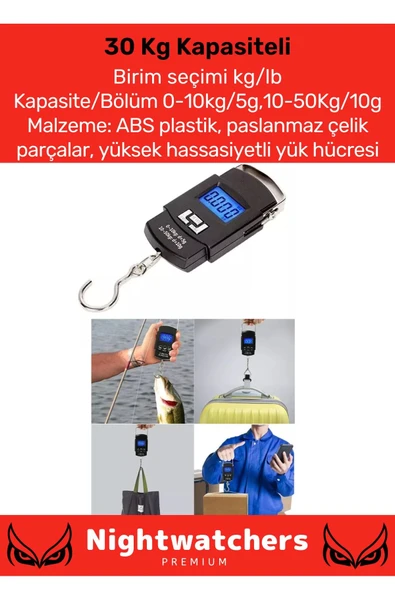 Özel Lcd Ekran Seyahat Bavul Ağırlık Tartı Dijital Çok Amaçlı Taşınabilir El Ölçekli Bagaj Tartısı - 3